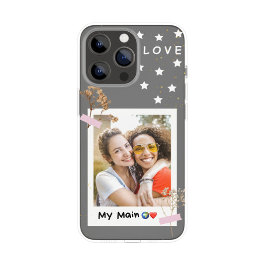 Custom Love Polaroid Clear Case