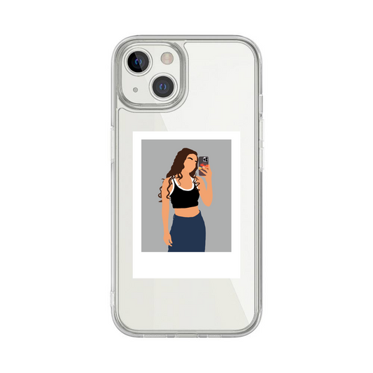 Custom Illustrated Polaroid Clear Case